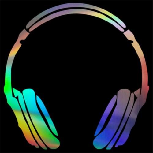 Headphone Music DJ Wall Home Glass Window Door Car Sticker Laptop Auto Truck