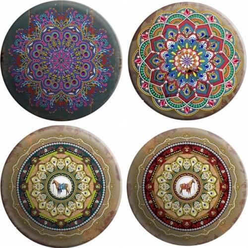 New Tin DIY Diamond Painting Wall Iron sheet Hanging Painting 5D diamond painting living room decoration Mandala home decoration