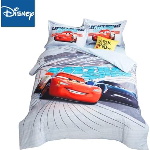 Comforter bedding sets full size quilt covers twin bed spreads fitted sheet 4/5pcs Lightning McQueen Cars children birthday gift