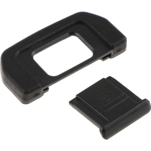 Camera Eyecup Viewfinder Eyepiece + Hot Shoe Cover for Nikon D7500 - Used to Protect Your Camera from Dust or Other Dirts
