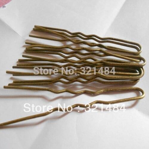 Wholesale 100mm 300pcs Antique Bronze Metal Hair Jewelry DIY Findings - Hairpin