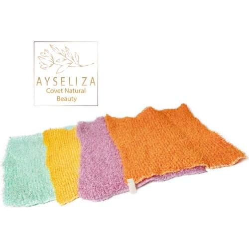Foaming Bath Cloth Washcloth Peeling Skin Exfoliating Massage Turkish Hammam Spa Sauna Purifying Body Cleaning Scrubbing Bathing