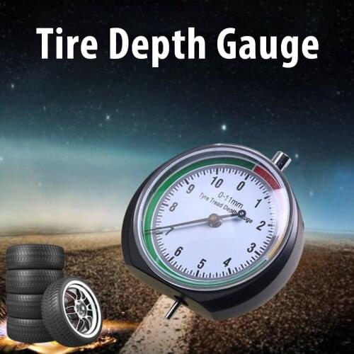 Portable Car Tire Depth Gauge Accurate Car Tyre Tester Car Tire Measuring Depth Ruler Pointer Type Tread Ruler Car Accessories