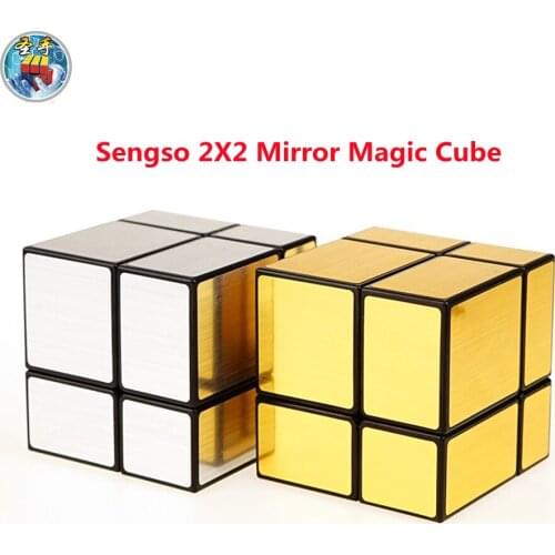 Sengso 2X2 Mirror Magic Cube Speed Mini Puzzle Cubes Children Educational Gift Toys For Professional Adults Antistress cubes