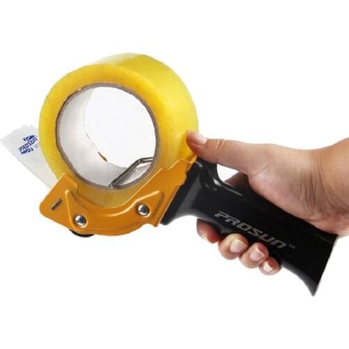 80mm Heavy Duty Tape Gun Dispenser 3 Inch Large Packing Packaging Sealing Cutter for Office Use, Warehouse Workers; Random Color