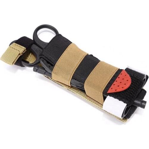 Tactical Molle First Aid Kits Tourniquet Pouch Scissor Holder EDC Emergency Medical Hemostasis Storage Bag Exploration Survival