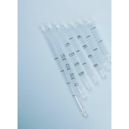 In stock100pcs 1-2ml scale valume measurable dropper for 5-100ml bottle accessory Liquid essence massage basic oil/serum Pipette