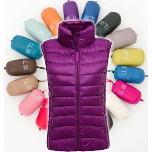 Spring Autumn 2021 Warm Vest Women Sleeveless Jacket Light Warm Waistcoat Down Vest Female Sleeveless Coat Thick Waistcoat Top