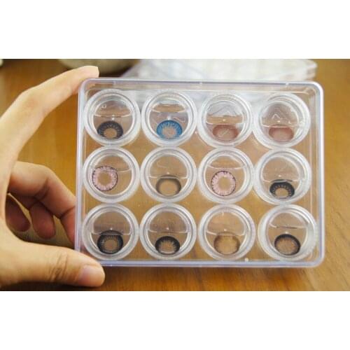 High quality Fashionable Colorful Contact Lens Cases Cheap Comfortable Contacts Cases SL01