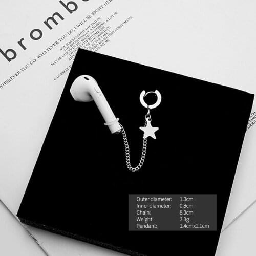 1 Pcs Stainless Steel Anti-Lost Earphone Accessories Unisex Earrings For Airpods Pro 1/2 For Airpods Case Earring In Ear Earring