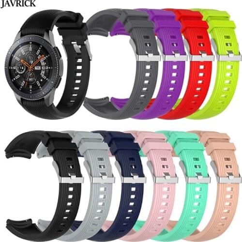 20mm Silicone Sport Band Strap For Samsung Galaxy Watch Active/Watch 3 45mm For Huawei Watch GT2(Pro) 46mm For Amazfit GTR 47mm