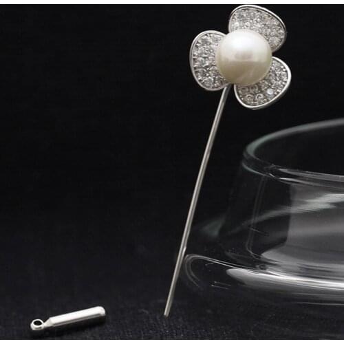 2018 New Year Party Cubic Zircon Bridal Pin Brooch Jewelry Classic Bridal Wedding Hijab Pins And Broaches Mens Pearl Jewelry