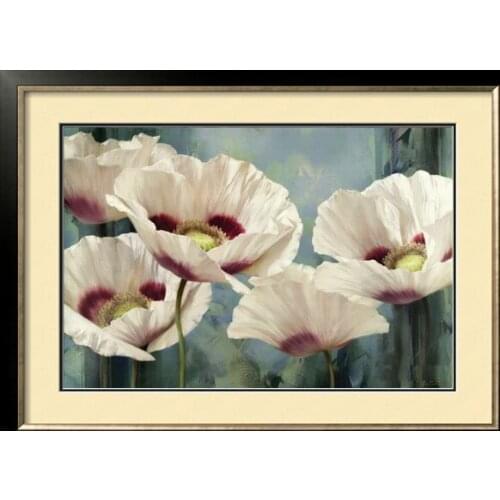 Diamond mosaic full square diamond embroidery beads Poppy flower floral vase oil diamond cross stitch sets unfinish painting