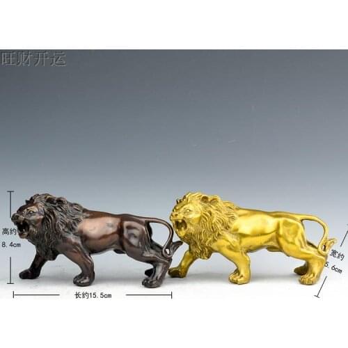 Antique Chinease QingDynasty copper statue,Lion,Handicrafts,best collection&adornment, Free shipping