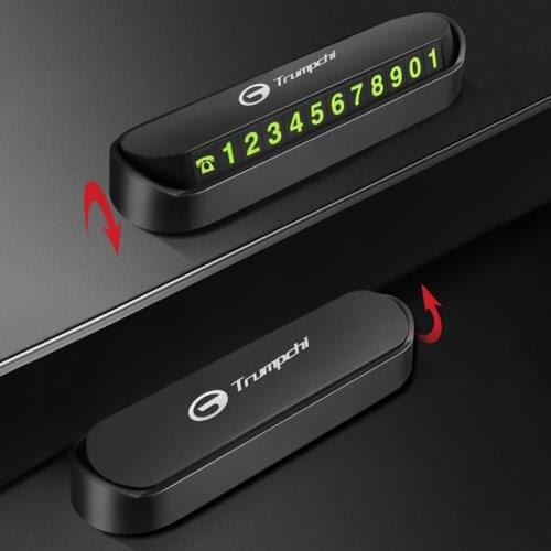 Car Temporary Parking Card Phone Number Card Plate Sticker for Trumpchi Gac Gs4 Gs5 Coupe Ga4 Gs8 Gm8 Accessories