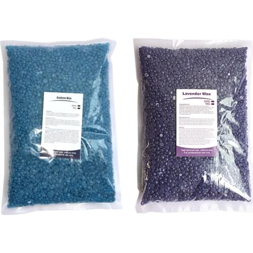 2Bags Unisex Hot Film Hair Removal Hard Wax Bead Beans Bikini Depilatory 1kg Unisex Armpit Arm Legs Epilation Hair Removal