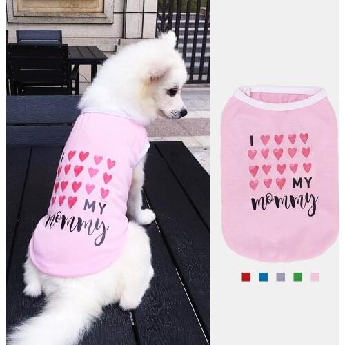 Camiseta Para Perro Pequeno Cute Dog Clothes T-shirt Dog Shirts Summer Outfit Koszulka Dla Psa Small Dogs Chihuahua Yorkshire