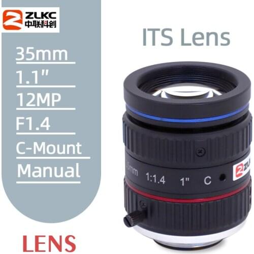 HD 12Megapixel CCTV LENS 35mm F1.4 Aperture 1.1 "Format ITS lens C-Mount Manual Iris IR Correction for Surveillance Camera Lens