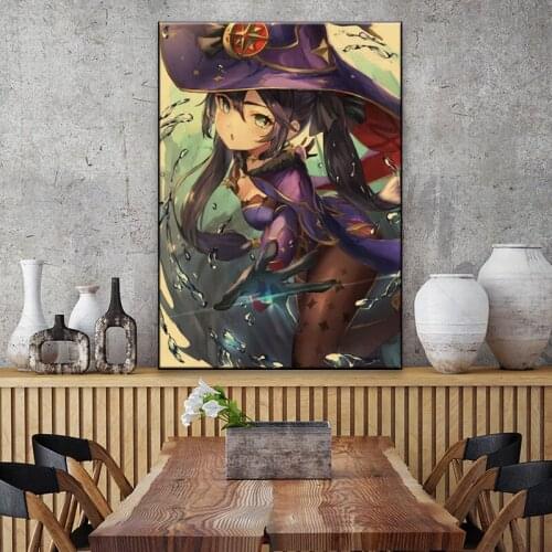 HD Game Posters Genshin Impact Series Poster Paper Painting Home Decor Bedroom Wall Art Picture Sexy Anime Girl Poster