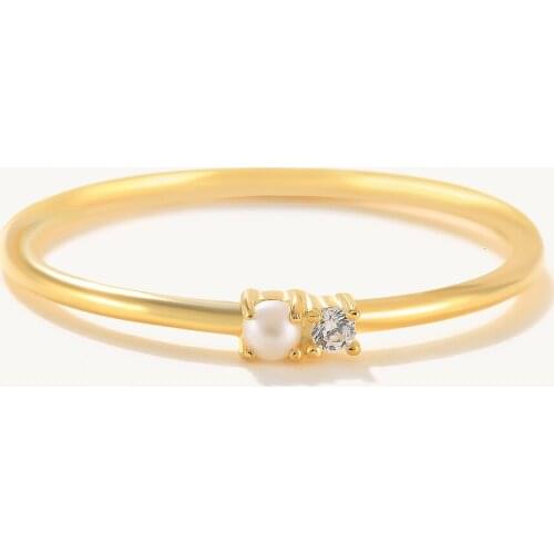 CANNER Three Pearls Versatile Ring 925 Sterling Silver Anillos Gold Rings For Women Luxury Fine Jewelry Wedding Rings Bague