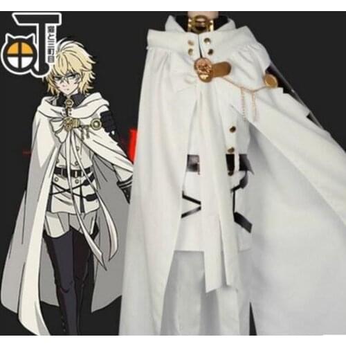 Japanese anime Seraph of the end Mikaela Hyakuya cosplay costume owari no seraph full suits for Fancy Stage Performance Props