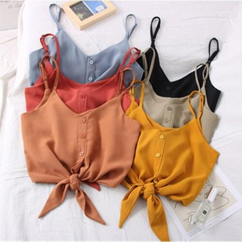 Fashion Solid Women Sexy Tank crop top Short Streetwear V Neck Off Shoulder Female Tops Chic Summer Cropped Cami