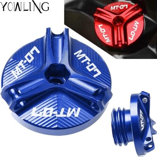 M20*2.5 Motorcycle Engine Oil Filler Cap Sump Plug Cover Screw Tank Cap Bolt Nut FOR YAMAHA MT-07 MT07 MT 07 2014 2015 2016 2017