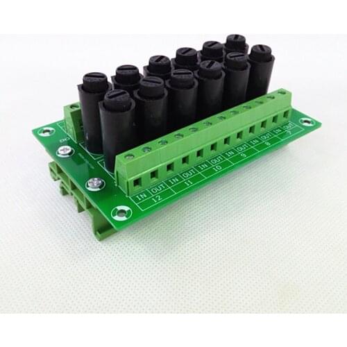 Fuse Module,12 Channel Fuse Power Distribution Module Board