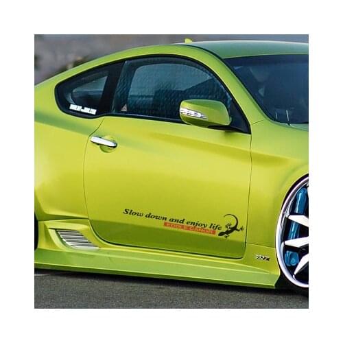Car Sticker Decal Gecko Gecco Door Reflective Vinyl 2 Colors 3 Sizes Tuning Auto Car Styling Accessories