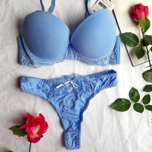 Norns new thin lace underwear set push up underwear Seamless bra soft women intimate sexy lingerie set plus size