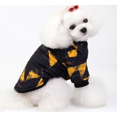 Printed Pet Dog Clothes Chihuahua Dog Coat Thicken Pet Clothing For Winter Dogs Costume Warm Puppy Clothes Jackets Traje Perro
