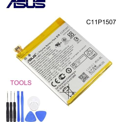Original ASUS C11P1507 Battery For ASUS ZenFone Zoom ZX551 ZX550 ZX551ML Z00XSB High Capacity 2900 mAh