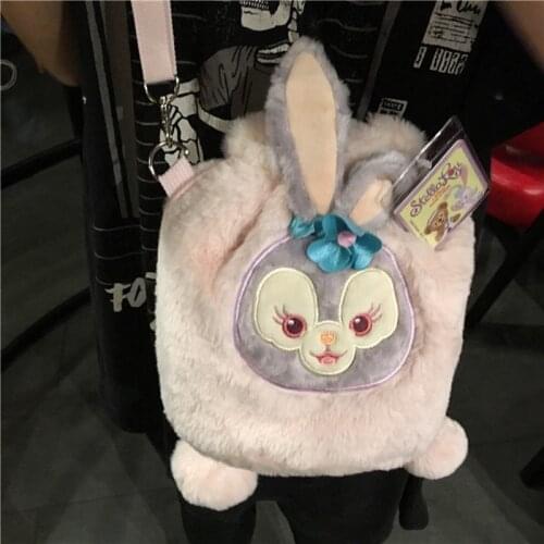 Hong Kong Disney Daffy Bears New Friend Rabbit Plush Crossbody Bag 25*22cm Cute Fashion Gifts For Friends
