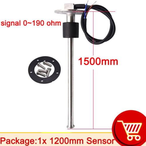 1200mm 450mm fuel level sensor 0~566 ohm