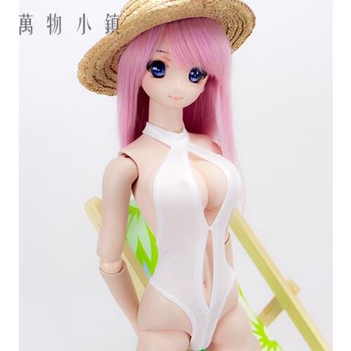 Accept custom NEW 1/3 1/4 BJD SD MSD Clothes Sexy White Ultrathin Fabrics Backless Swimsuit