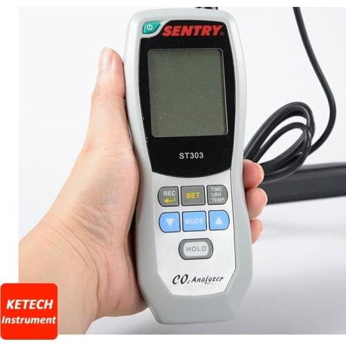 USB Interface Software Carbon Dioxide Co2 Gas Analyzer Tester ST303