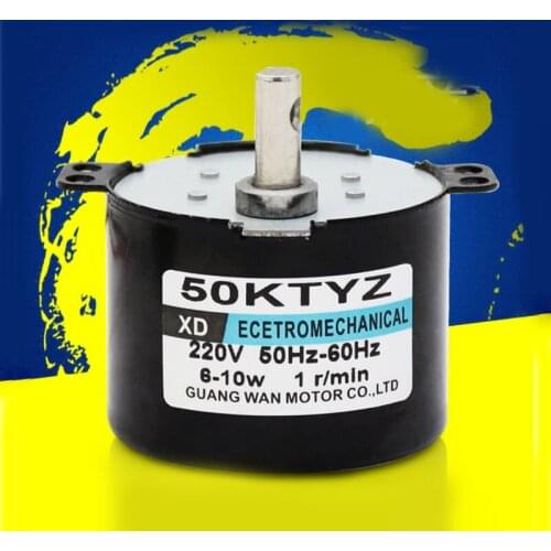 50KTYZ AC Synchronous Motor 220V 1rpm Micro Gear Motor Permanent Magnet Motor