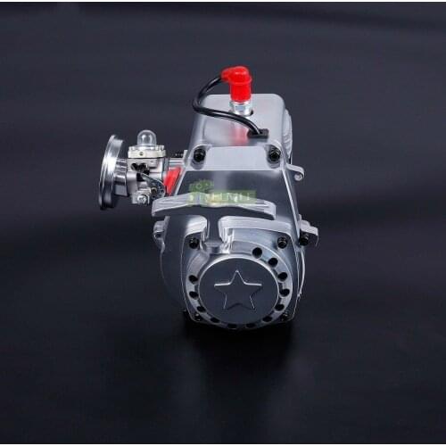 Alloy CNC 36cc 4 Bolts Engine With Walbro 1107 Carb and NGK Spark Plug Fit for 1/5 HPI Rovan KM BAJA Losi 5ive T FG GoPed RedCat