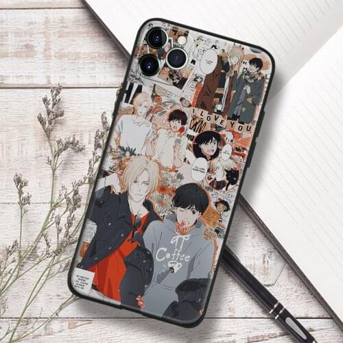 Ash Lynx E Eiji Okumura Banana Fish Glass Soft Silicone Phone Case FOR IPhone SE 7 8 Plus X XR XS 11 12 Mini Pro Max Cover Shell