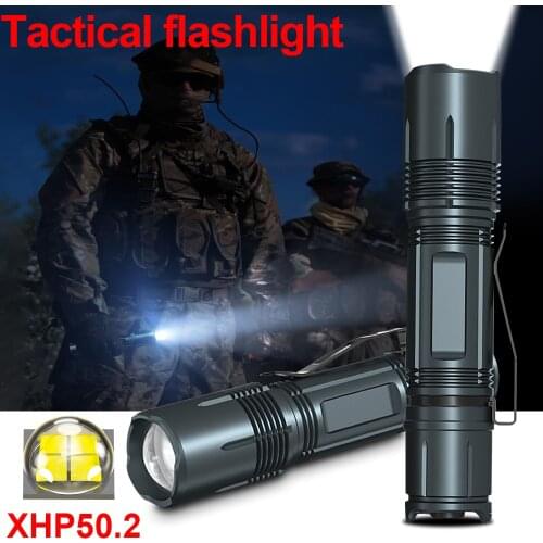 HEDELI Cree Xhp50 Led Flashlight 18650 Rechargeable Tactical Flashlight Usb Led Lantern Military Hunting Police Mini Flashlight
