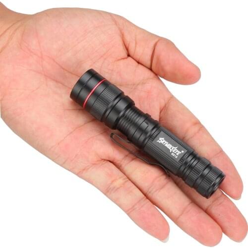 Mini 3500lm Zoomable Led Flashlight Waterproof Lanterna Led Zoomable Torch Aaa Battery Powerful Led For Hunting Camping