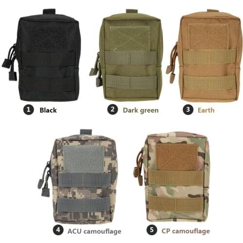 Outdoor Commuting Bag Military Fan Attachment EDC Tool Coin Handbag Sub-bag Camo Tactical Waist Bag