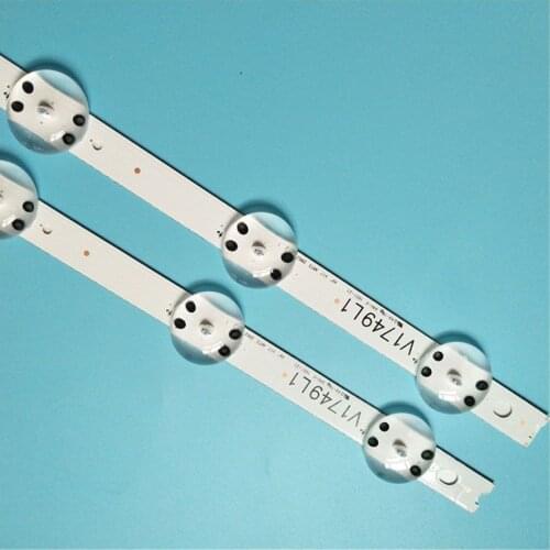 LED TV Illumination Part Replacement For LG 49LJ617T-TB 49LJ617V-TB 49LJ622V-ZC LED Bar Backlight Strip Line Ruler V1749L1 2862A