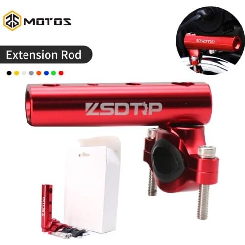 ZS MOTOS Motorcycle Expansion Rack Handlebar Mirror Mount Adapter Light Expansion Bracket Phone Holder Stand Fixed Lamp Holder
