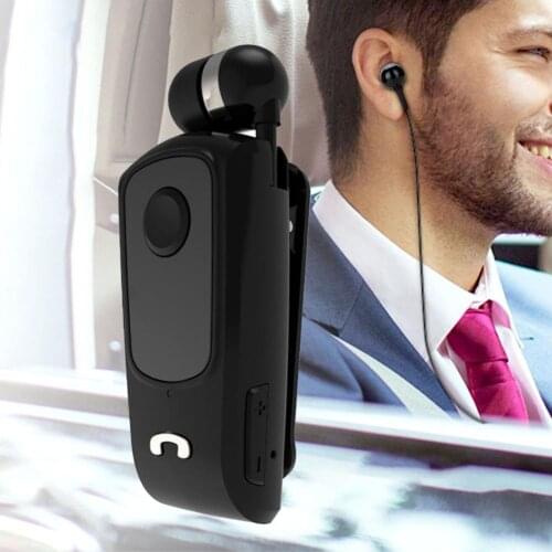 Rechargeable 1Pc Great Wireless Retractable Rechargeable Headset Retractable Earphone Simple for Business