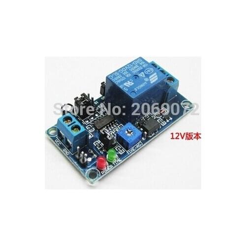 1pcs DC 12V delay timer relay with delay adjustment potentiometer turn on/off switch module