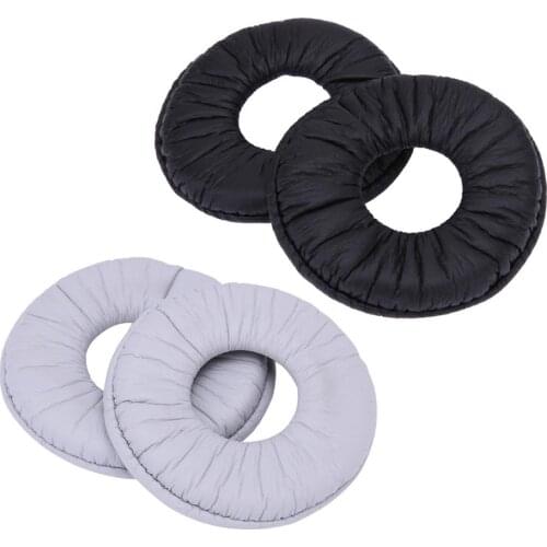 2Pcs Ear Pads Replacement For Sony MDR-ZX100 ZX300 V150 V300 Headphones Headset 70mm Soft Foam Leather Earpads