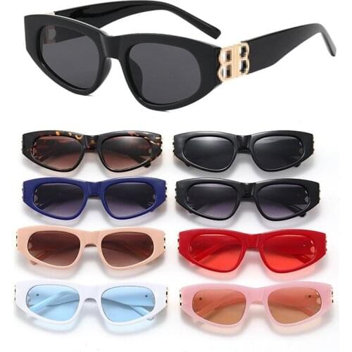 New Personality Retro BB Small Frame Sunglasses Male Female Brand Designers Outdoor Sports Driving Male Glasses Female UV400