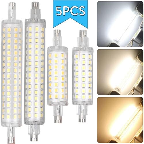 5PCS/Lot 78mm 118mm Bulb 2835 SMD Replace 60W 120W Halogen 110V 220V R7S LED Flood Light Lamp Warm/ Natural/ Cold White