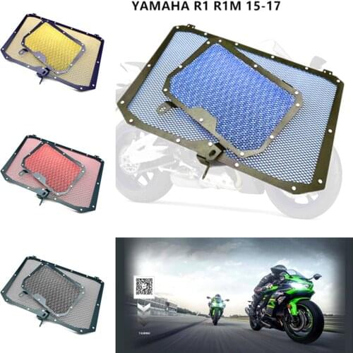 Motorcycle Accessories Radiator Grill Grille Guard Cover Oil Water Cooler Protector For Yamaha YZF R1 YZF R1M 2015 2016 2017